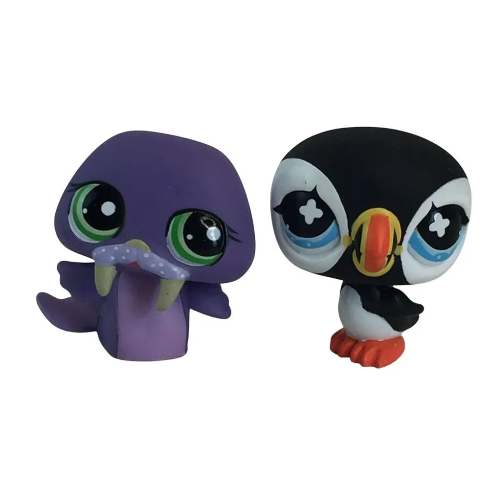 Littlest Pet Shop LPS #1085/#761 Penguin #654 Puffin‎ #1511 Walrus Figures